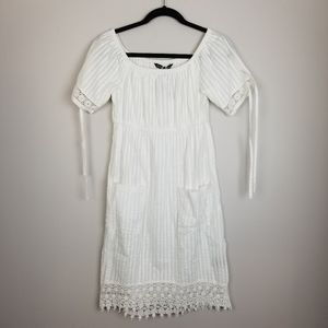 W118 Walter Baker embroider detail white dress
